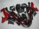 2006-2007 Glossy Black Red Flame Kawasaki ZX10R Motorcycle Fairing UK Stores