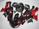 2006-2007 Glossy Black Red Flame Kawasaki ZX10R Motorcycle Fairing UK Stores