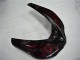 2006-2007 Glossy Black Red Flame Kawasaki ZX10R Motorcycle Fairing UK Stores