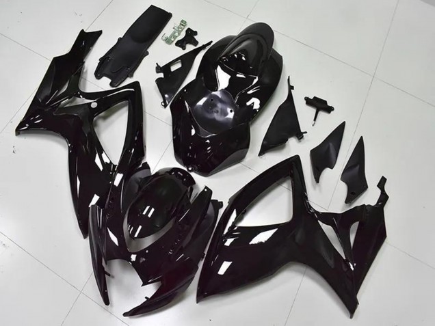 2006-2007 Glossy Black Suzuki GSXR 600/750 Bike Fairings UK Stores