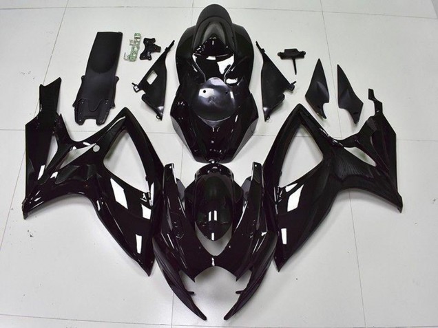 2006-2007 Glossy Black Suzuki GSXR 600/750 Bike Fairings UK Stores