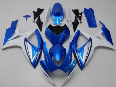 2006-2007 White Blue Suzuki GSXR 600/750 Motorcycle Fairings UK Stores