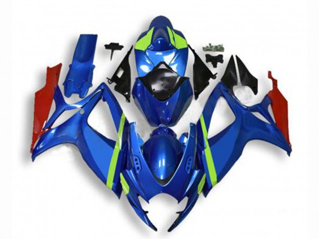 2006-2007 Blue Green Red Suzuki GSXR 600/750 Motorcycle Fairings UK Stores