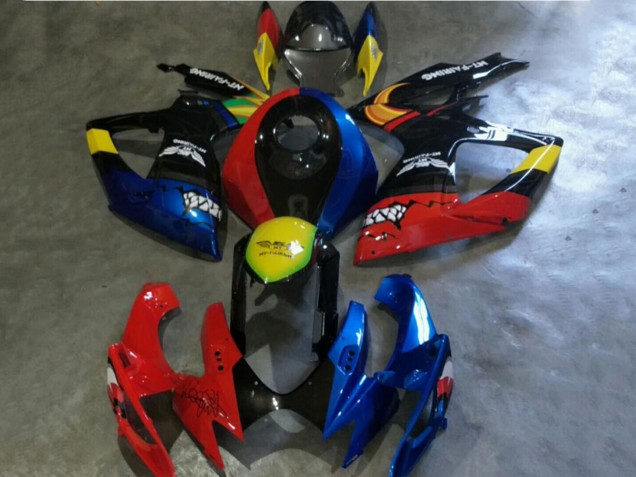 2006-2007 Red Blue Yellow Suzuki GSXR 600/750 Motorcycle Fairings UK Stores