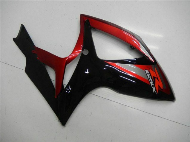 2006-2007 Red Glossy Black Suzuki GSXR 600/750 Motorcycle Fairing UK Stores