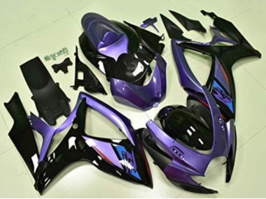 2006-2007 Purple Glossy Black Blue Suzuki GSXR 600/750 Motorcycle Fairings UK Stores