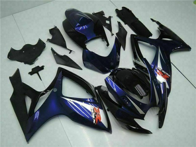 2006-2007 Glossy Black Blue Suzuki GSXR 600/750 Motorcycle Fairings UK Stores