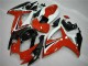 2006-2007 White Red Glossy Black Stripe Suzuki GSXR 600/750 Motorcycle Fairings UK Stores
