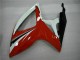 2006-2007 White Red Glossy Black Stripe Suzuki GSXR 600/750 Motorcycle Fairings UK Stores