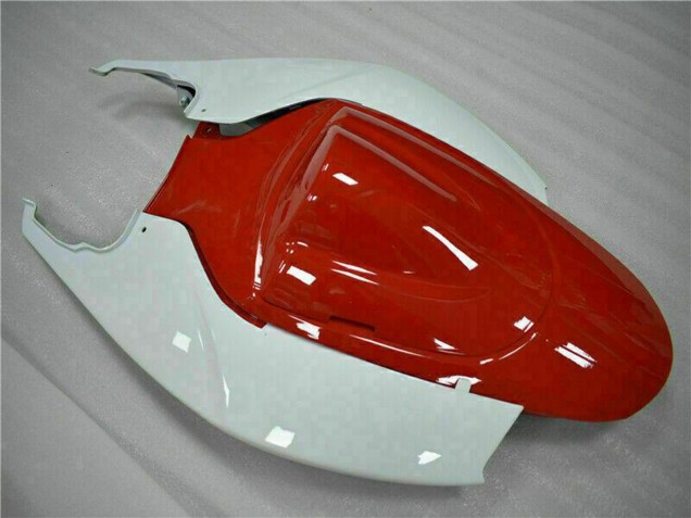 2006-2007 White Red Glossy Black Stripe Suzuki GSXR 600/750 Motorcycle Fairings UK Stores