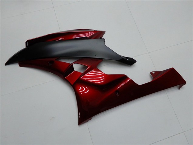 2006-2007 Red Matte Black Yamaha YZF R6 Motorcycle Fairing Kits UK Stores