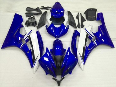 2006-2007 Blue White Black Yamaha YZF R6 Motorcycle Fairings UK Stores