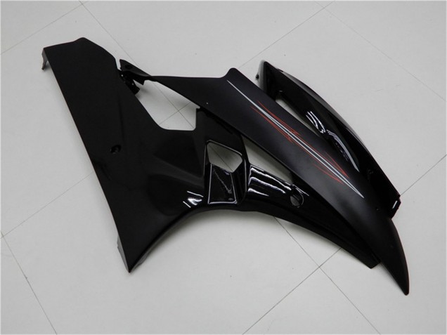 2006-2007 Glossy Black Matte Black Yamaha YZF R6 Motorcycle Fairing Kits UK Stores