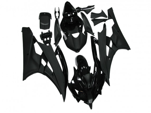 2006-2007 Glossy Black Matte Black Yamaha YZF R6 Motorcycle Fairing UK Stores
