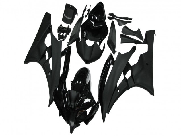 2006-2007 Glossy Black Matte Black Yamaha YZF R6 Motorcycle Fairing UK Stores