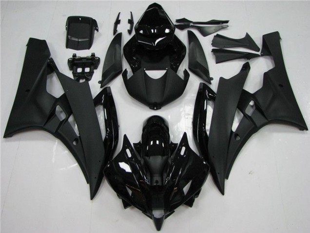 2006-2007 Glossy Black Matte Black Yamaha YZF R6 Motorcycle Fairing UK Stores