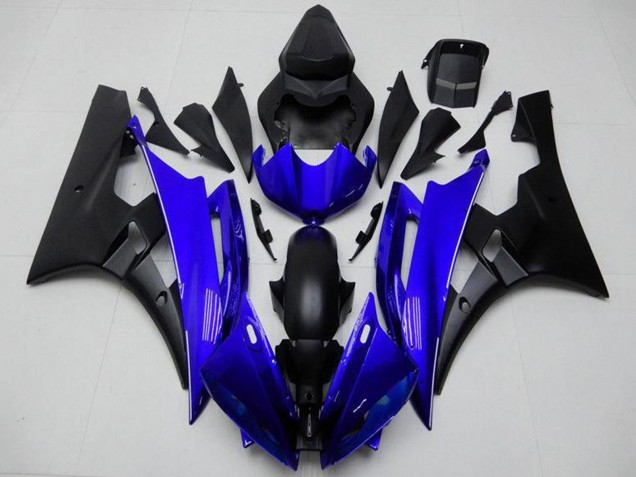 2006-2007 Blue Matte Black Yamaha YZF R6 Motorcycle Fairing UK Stores