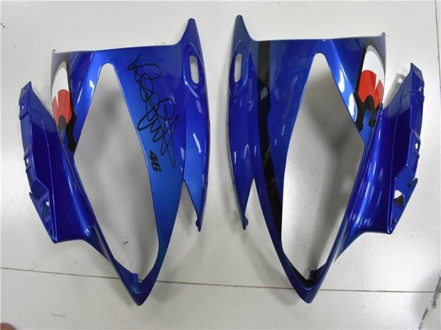 2006-2007 Blue Yellow Glossy Black Shark Yamaha YZF R6 Motorcycle Fairings UK Stores