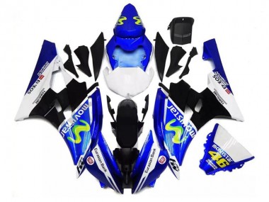 2006-2007 Blue White Black Green MoviStar ENEOS Yamalube 46 Yamaha YZF R6 Motorcycle Fairings UK Stores