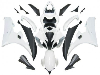2006-2007 White Matte Black Yamaha YZF R6 Motorcycle Fairings UK Stores