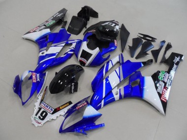 2006-2007 White Blue Glossy Black Fimer Yamalube Yamaha YZF R6 Motorcycle Fairings UK Stores