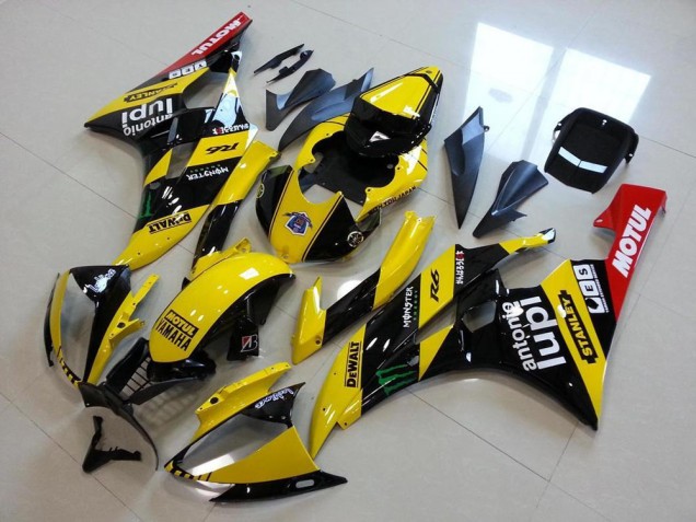 2006-2007 Yellow Glossy Black Red Green Motul Monster Yamaha YZF R6 Motorcycle Fairings UK Stores