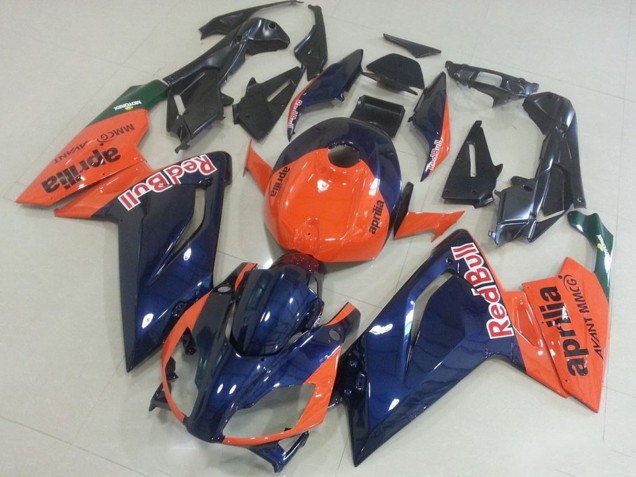 2006-2011 Orange Dark Blue Aprilia RS125 Motorcycle Fairings UK Stores