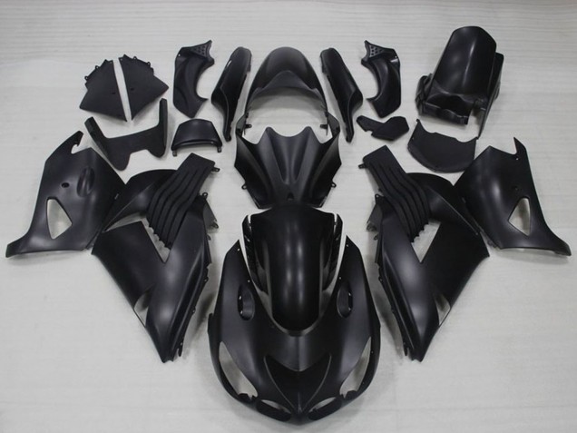 2006-2011 Matte Black Kawasaki ZX14R ZZR1400 Motorcycle Fairings UK Stores