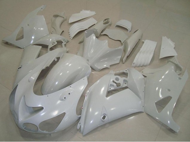 2006-2011 White Kawasaki ZX14R ZZR1400 Motorcycle Fairings UK Stores
