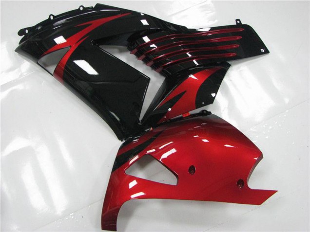 2006-2011 Red Black Kawasaki ZX14R ZZR1400 Motorcycle Fairings UK Stores