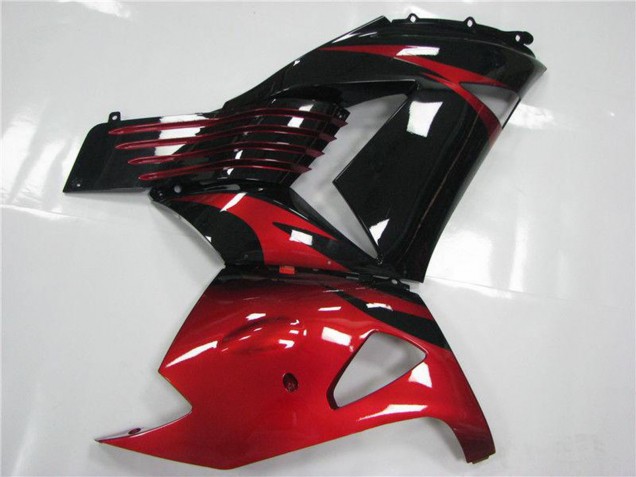 2006-2011 Red Black Kawasaki ZX14R ZZR1400 Motorcycle Fairings UK Stores