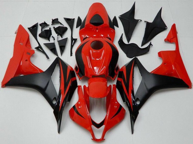 2007-2008 Red Matte Black Honda CBR600RR Bike Fairings UK Stores