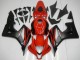 2007-2008 Red Matte Black with Decals Honda CBR600RR Motorcycle Fairings UK Stores
