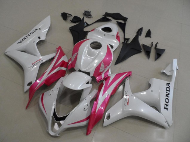 2007-2008 White Pink Honda CBR600RR Motorcycle Fairings UK Stores