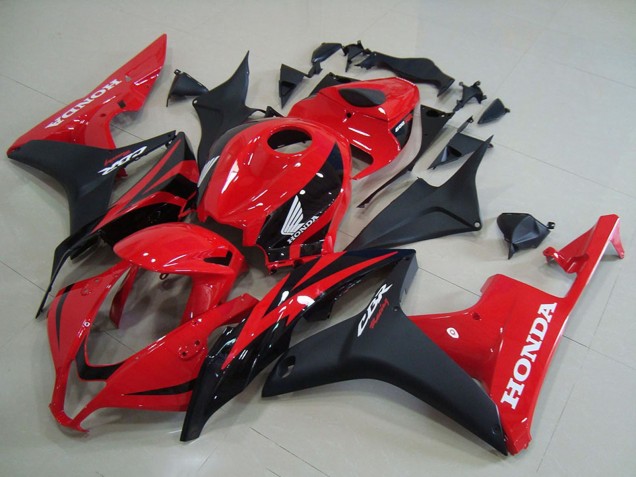 2007-2008 Red Matte Black OEM Style Honda CBR600RR Motorcycle Fairings UK Stores