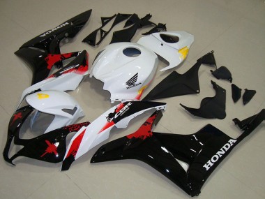 2007-2008 White Yellow Red Glossy Black Honda CBR600RR Motorcycle Fairings UK Stores