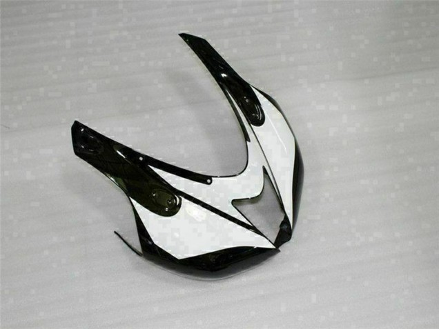 2007-2008 Black White Kawasaki ZX6R Motorcycle Fairings UK Stores