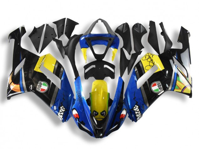 2007-2008 Blue Shark Kawasaki ZX6R Motorcycle Fairings UK Stores
