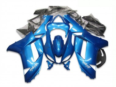 2007-2008 Blue Kawasaki ZX6R Motorcycle Fairing UK Stores