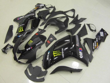 2007-2008 Black Monster Kawasaki ZX6R Motorcycle Fairings UK Stores