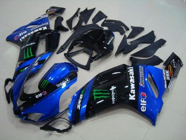 2007-2008 Blue Monster Kawasaki ZX6R Motorcycle Fairings UK Stores