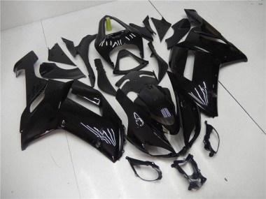 2007-2008 Glossy Black Kawasaki ZX6R Abs Motorcycle Fairing UK Stores