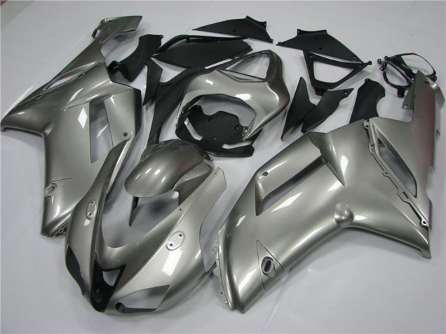 2007-2008 Grey Kawasaki ZX6R Motorcycle Fairings UK Stores