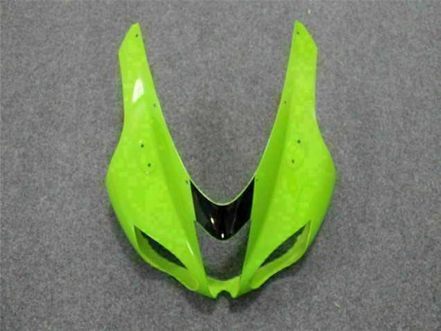 2007-2008 Green Black Kawasaki ZX6R Motorcycle Fairing Kits UK Stores