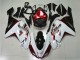 2007-2008 White Black Red Kawasaki ZX6R Motorcycle Fairings UK Stores