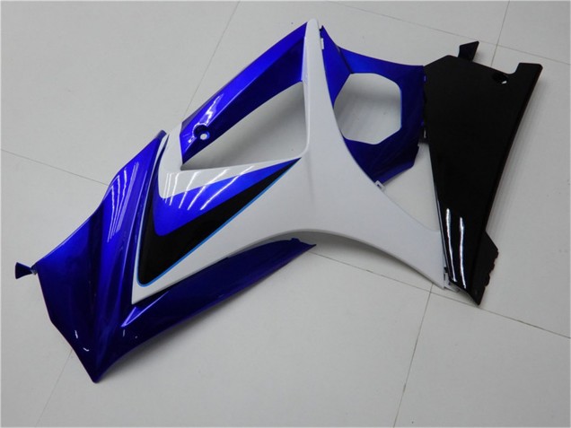 2007-2008 White Blue Black No Decal Suzuki GSXR 1000 Motorcycle Fairings UK Stores