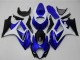 2007-2008 White Blue Black No Decal Suzuki GSXR 1000 Motorcycle Fairings UK Stores
