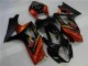 2007-2008 Black Orange Suzuki GSXR 1000 Motorcycle Fairings UK Stores