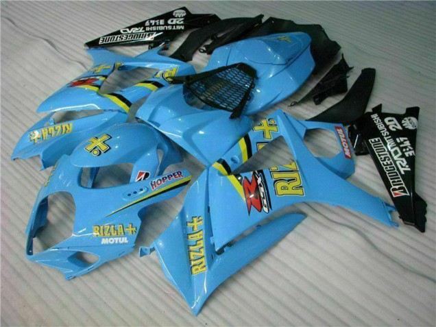 2007-2008 Blue Gold Black Rizla Suzuki GSXR 1000 Motorcycle Fairing Kits UK Stores