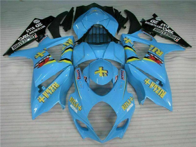 2007-2008 Blue Gold Black Rizla Suzuki GSXR 1000 Motorcycle Fairing Kits UK Stores